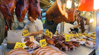 #Hongkong Crispy#Pigbelly StreetFood #RoastGoose #Duck #BBQPork #StreetFood #ASMR #charseiw #Piglet