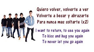 CNCO - Volverte a ver Lyrics English and Spanish - Translations & Meaning - Letras en ingles