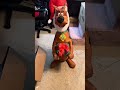 gemmy 3.5ft inflatable scooby doo with present