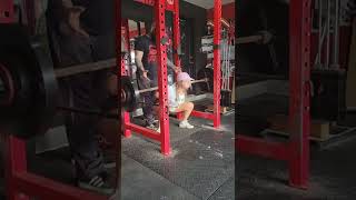 Sarah Squats 200lbs x 3 Reps