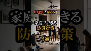 【大地震に備える！防災対策5選】#防災 #地震 #雑学 #shorts #対策 #地震対策