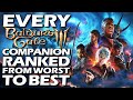 Every Baldur’s Gate 3 Companion Ranked from WORST to BEST