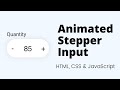 Create Custom Input Stepper UI using HTML, CSS & JavaScript