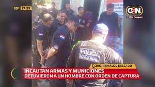 Incautan armas y municiones