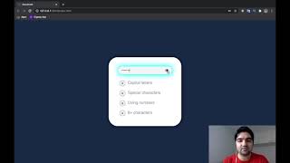 Password validation with html css javascript