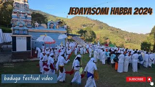 Jedayasomi habba 2024 day -4* at selavai / Baduga dance / Baduga festival  #badugadance #baduga