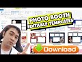 FREE TEMPLATES FOR YOUR PHOTO BOOTH BUSINESS, EDITABLE USING PHOTOSHOP #photoshop #photobooth