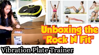 Weight Loss at Home - WONDER CORE "ROCK N FIT" - Vibration Plate Trainer UNBOXING | TONED BODY