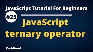 javascript ternary operator | ternary operator Tutorial (Hindi)