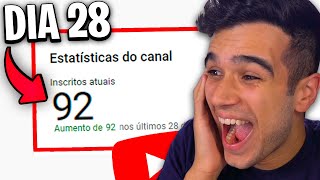 COMO GANHAR OS PRIMEIROS 100 INSCRITOS NO YOUTUBE EM 1 MÊS!