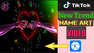 नाम लिखने वाला वीडियो कैसे बनाये | TikTok Hand Name Art Video | TikTok Name Editing Video