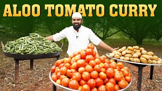 Aloo Tomato Curry | Tomato Aloo Curry | Bhindi Fry | Okra Stir Fry | Nawab's Kitchen Official