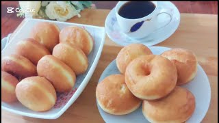 Making donuts at home, the  simplest and most  delicious ingredients.