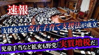 速報！改正子育て支援法が成立！支援金の負担額と新制度を詳しく解説