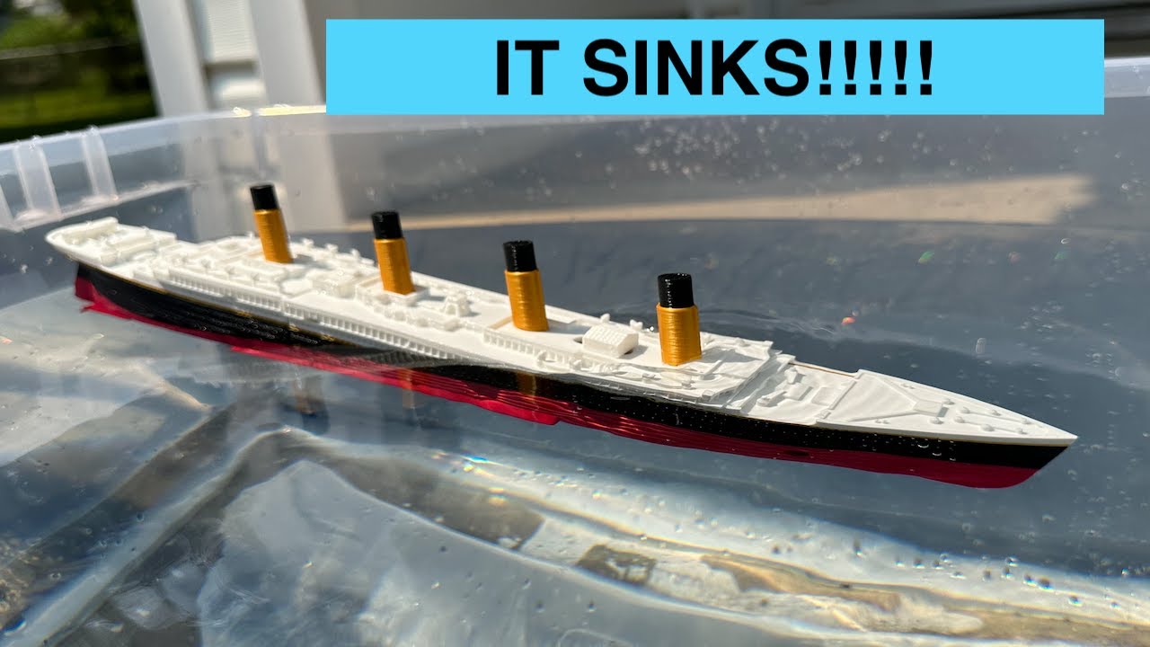 Model Titanic Sinking And Splitting In 40ish Seconds