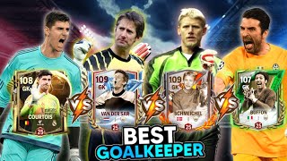 Who is The Ultimate Wall 🧱 108 Ovr COURTOIS vs 109 Ovr VAN DER SAR vs PETER SCHMICHEL vs BUFFON🔥