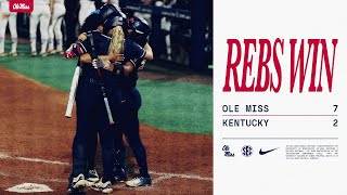 HIGHLIGHTS | Ole Miss Softball defeats Kentucky in the 2024 SEC Tournament (5-7-24)