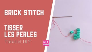 Tuto tissage de perles Brick Stitch, continuer une ligne perle à perle