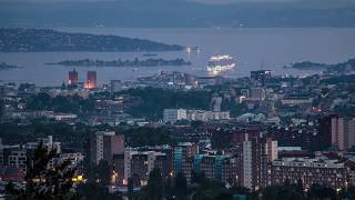 Oslo, Norway marine traffic timelapse 4K UHD