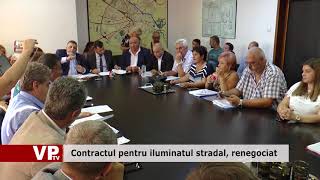 Contractul pentru iluminatul stradal, renegociat