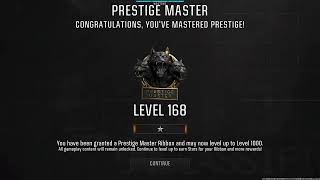 PRESTIGE MASTER (NUKETOWN HOLIDAY 24/7) CALL OF DUTY BLACK OPS 6 - LEVEL 170