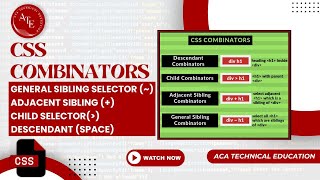 CSS Tutorial: CSS Selectors in Hindi | CSS Combinator | Web Development