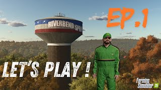 Day 1 on Riverbend Springs | Can I Make 10 000 000 $ with Granpa's Farm ? #fs25