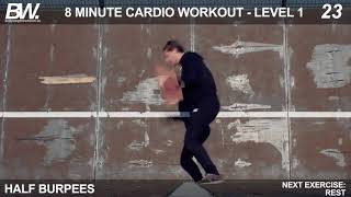 8 Minute Cardio Bodyweight Workout :: Get Fit, Burn Fat :: INTENSE HIIT Cardio Workout!