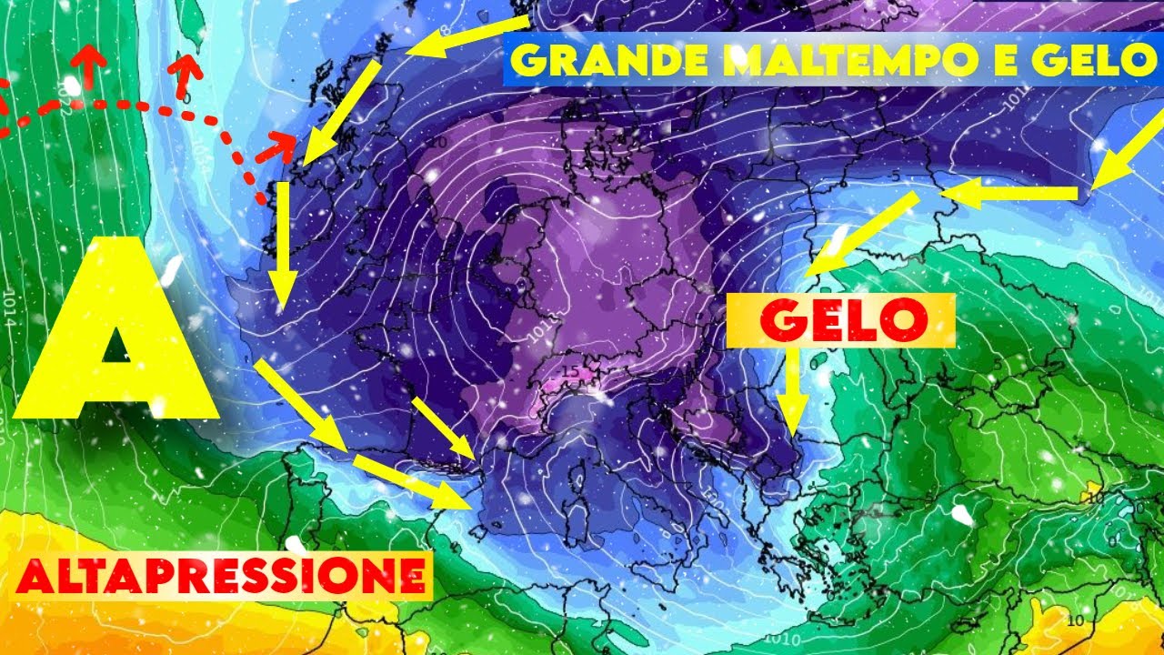 METEO- SUPER NOTIZIE: GRANDE MALTEMPO ARTICO E GELO CON BUFERE DI NEVE ...