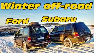 Winter off-road expedition | Subaru Forester and Ford Explorer