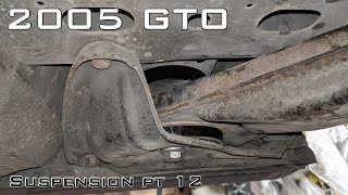 2005 GTO suspension pt 12 rear subframe and control arm bushing installation