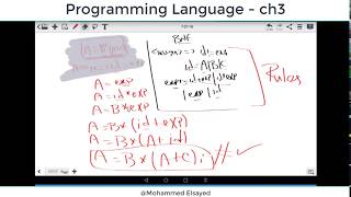Programming Languages - Chapter 3 - part 3