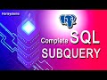 SQL sub query example | postgresql tutorial for beginners | harisystems
