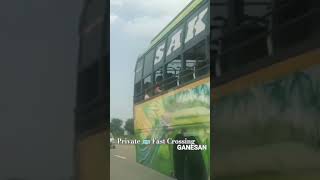 Private Bus 🚌 Crossing At Tenkasi Highway \u0026 Car 🚗 Return Travel Journey #ganesan #journey #madurai