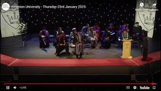 Martina's Masters Degree Graduation Program at Kingston University