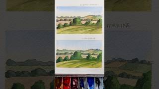 Underpainting a landscape in watercolor #watercolortutorial #watercolor #watercoloring