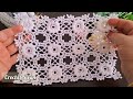 delicate square crochet 🧶 crochet lace pattern and join crochet motif for crochet shawl