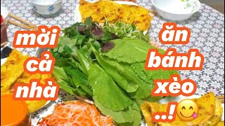 vợ miền trung làm bánh xèo miền Tây, cũng ngon thiệt ..!😋