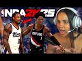 NBA 2K25 EARLY GAMEPLAY!! - PORTLAND TRAILBLAZERS VS. SACRAMENTO KINGS- NBA FULL GAME!