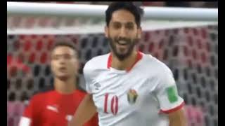 هدف الاول للأردن ضد مصر عن طريق يزن النعيمات