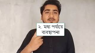 ব্যবস্থাপনার বিভিন্ন স্তর সম্পর্কে আলোচনা।