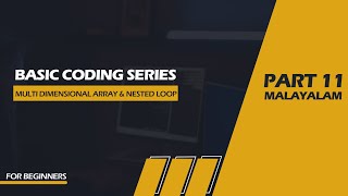 Basic coding series Part-11 [Multi dimensional array & nested loop]