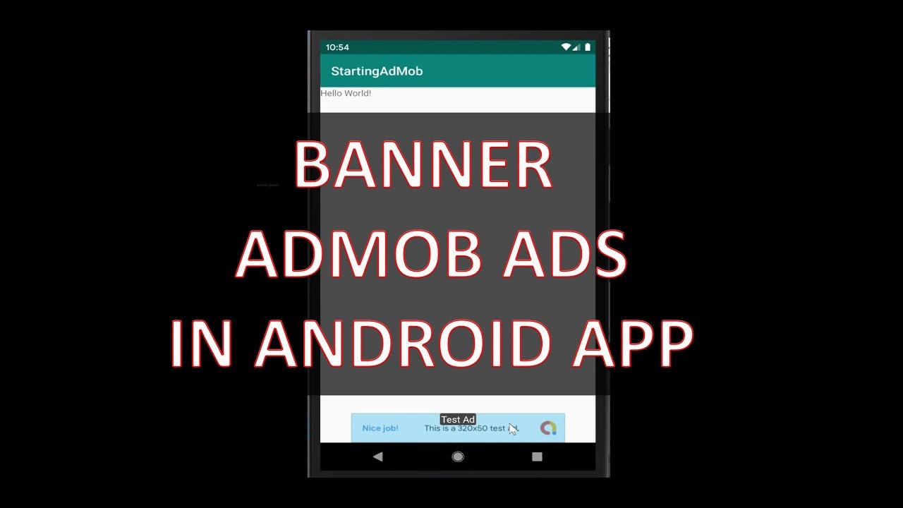 How To Add AdMob Ads In Android App - Banner Ads - YouTube