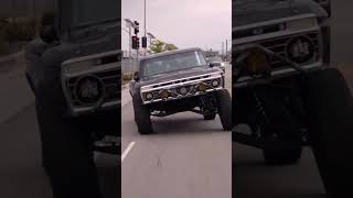 ⚠️TROPHY TRUCK STREETS OF LA⚠️ ripping his F100 off road scaring the 💩out of me #trucks #trophytruck