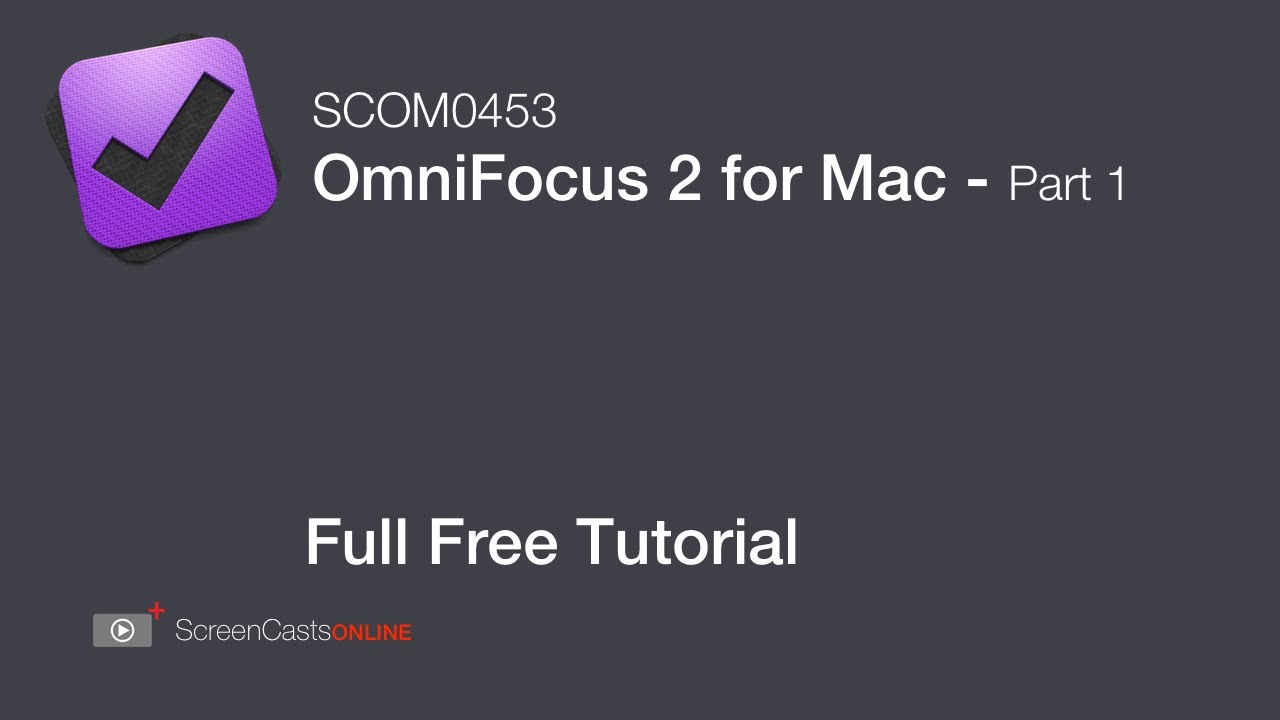 Omnifocus 2 For The Mac Part 1 Youtube