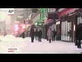 Raw: Heavy Snowfall Causes Mayhem in Europe