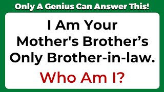 ONLY A GENIUS CAN ANSWER THESE 10 TRICKY RIDDLES | Riddles Quiz With Answers #56