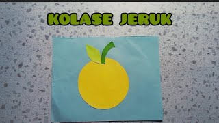 Cara Membuat Kolase Jeruk dari Kertas Origami. Membuat Kolase Jeruk dengan Mudah. Orange Origami