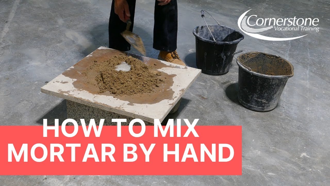 Mixing Mortar By Hand | An Easy To Follow Step By Step Guide - YouTube