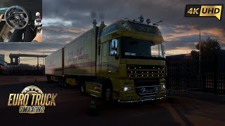 ⁴ᴷ⁶⁰ DAF XF 105.510 DHL DOUBLE TRAILER | Realistic Graphics & V8 Sound | ETS2 | 4K 60 FPS Gameplay
